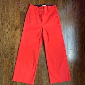 Boden Wide Leg Pants in Vibrant Red